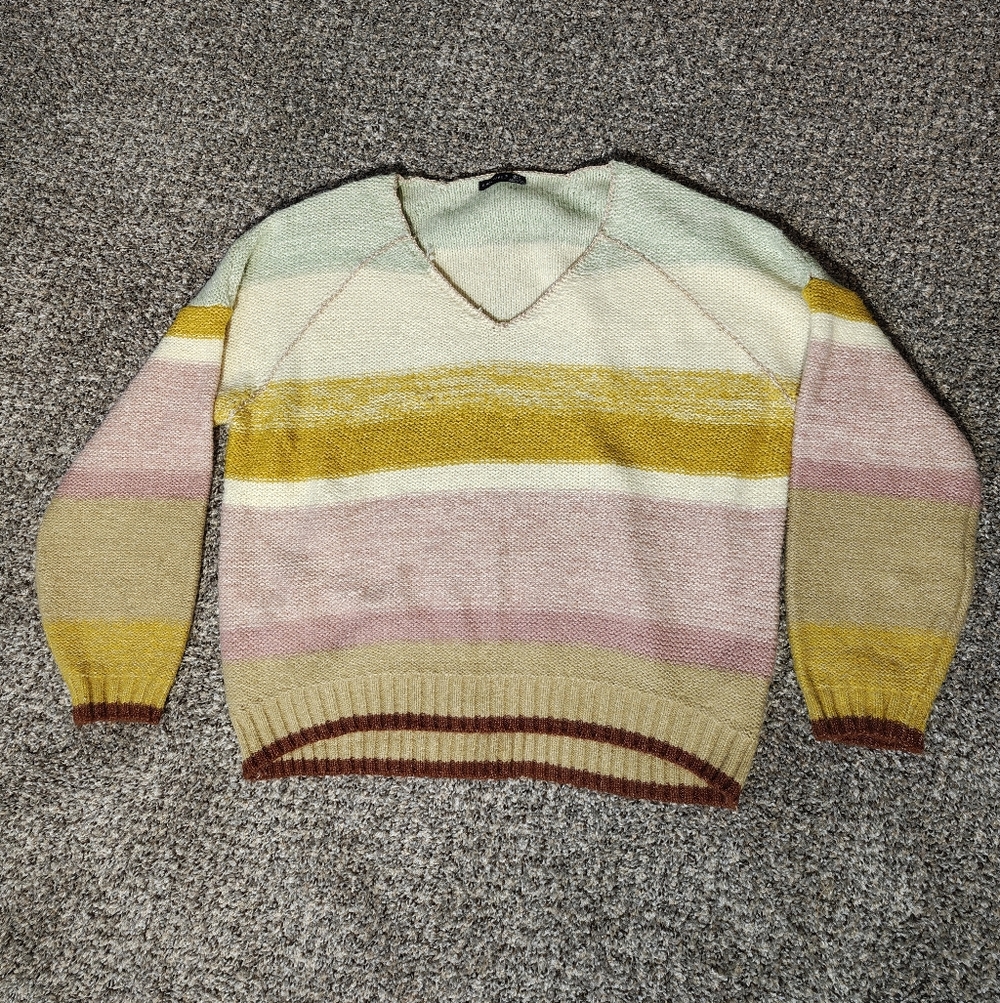 Black Tape V-Neck Sweater, Free People Vibes